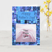 抽象芸術父の日の写真カード カード (黄色い花)