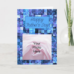 抽象芸術父の日の写真カード カード