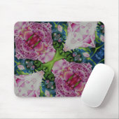 抽象芸術牡丹絵画水彩色ズボホレトロ マウスパッド (マウス)
