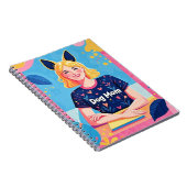 抽象芸術犬のママ ノートブック (右側)