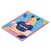 抽象芸術犬のママ ノートブック (左側)