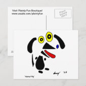抽象芸術犬はがき ポストカード (正面/裏面)