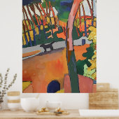 抽象芸術犬オンブリッジ ポスター (キッチン)