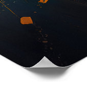 抽象芸術犬4 ポスター (角)