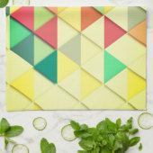 抽象芸術状のレインボーカラーのキッチンタオル キッチンタオル (折り畳み)