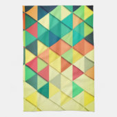 抽象芸術状のレインボーカラーのキッチンタオル キッチンタオル (縦)