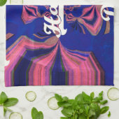 抽象芸術独立記念日お祝い芸術 キッチンタオル (折り畳み)