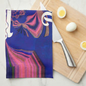 抽象芸術独立記念日お祝い芸術 キッチンタオル (四つ折り)