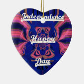 抽象芸術独立記念日お祝い芸術 セラミックオーナメント (右)