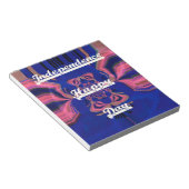 抽象芸術独立記念日お祝い芸術 ノートパッド (アングル)