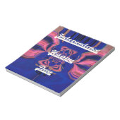 抽象芸術独立記念日お祝い芸術 ノートパッド (回転)