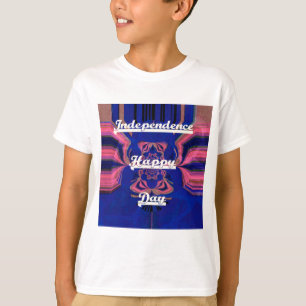 抽象芸術独立記念日お祝い芸術 Tシャツ