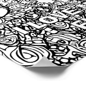 抽象芸術猫エロカラーポスター ポスター (角)