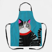 抽象芸術猫 エプロン (正面)
