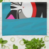 抽象芸術猫 キッチンタオル (折り畳み)