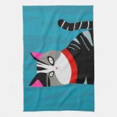 抽象芸術猫 キッチンタオル (縦)