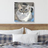 抽象芸術猫 キャンバスプリント (インサイチュ (寝室))