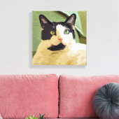 抽象芸術猫 キャンバスプリント (インサイチュ (リビング))