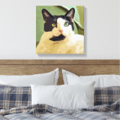 抽象芸術猫 キャンバスプリント (インサイチュ (寝室))