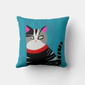 抽象芸術猫 クッション (裏面)