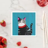 抽象芸術猫 スタンダードカクテルナプキン (インサイチュ)