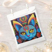 抽象芸術猫 フェイバーバッグ (クリップ留めされた状態)