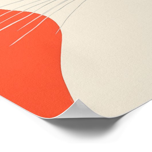 抽象芸術猫 ポスター (角)