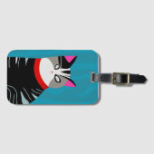 抽象芸術猫 ラゲッジタグ (正面横)