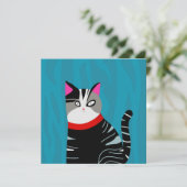 抽象芸術猫 招待状 (スタンド正面)