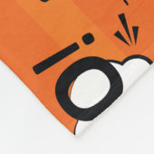 抽象芸術猫,雲,ハロウィーンパターン フリースブランケット (角)