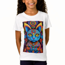 抽象芸術猫（黄色い目）