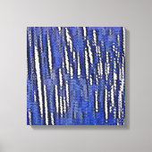 抽象芸術王室のフォレストブルー キャンバスプリント (正面)