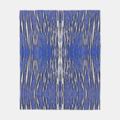 抽象芸術王室のフォレストブルー フリースブランケット (正面)