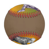 抽象芸術球戦 野球ボール (裏面)