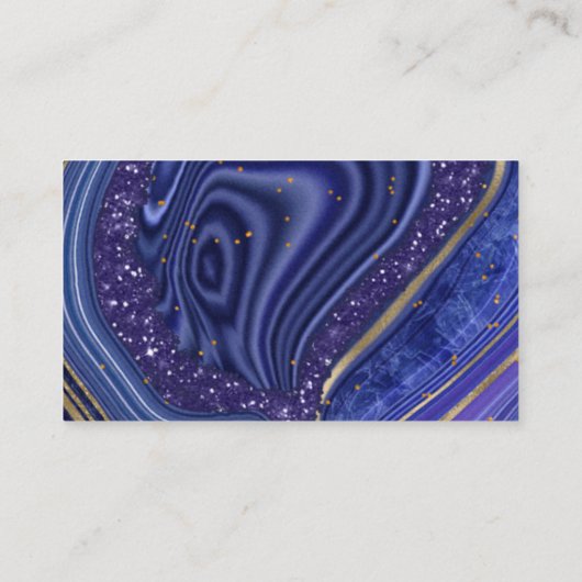 抽象芸術瑪瑙ウィッシングウェルV2真夜中ID827 エンクロージャーカード (裏面)