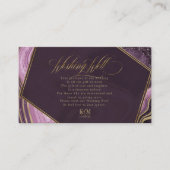 抽象芸術瑪瑙ウィッシングウェルV2 Mauve ID827 エンクロージャーカード (正面)