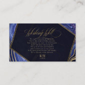 抽象芸術瑪瑙ウィッシングウェルV3真夜中ID827 エンクロージャーカード (正面)