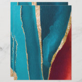 抽象芸術瑪瑙スタイルスクラップブック紙 (正面/裏面)