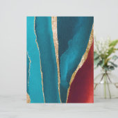 抽象芸術瑪瑙スタイルスクラップブック紙 (スタンド正面)