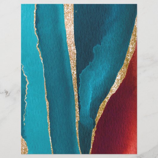 抽象芸術瑪瑙スタイルスクラップブック紙 (正面)