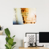 抽象芸術瑪瑙パターン ポスター (ホームオフィス)