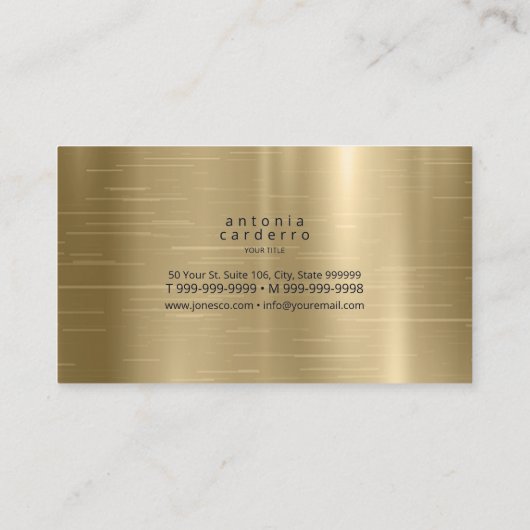 抽象芸術瑪瑙モノグラム真夜中ID827 名刺 (裏面)