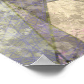 抽象芸術産業ヴィンテージ電話ジャックプリント ポスター (角)