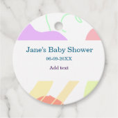 抽象芸術男女兼用がシャワーの名前を形作る フェイバータグ (正面)