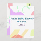 抽象芸術男女兼用がシャワーの名前を形作る ポストカード (正面/裏面)