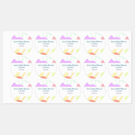 抽象芸術男女兼用がシャワーの名前を形作る ラベル