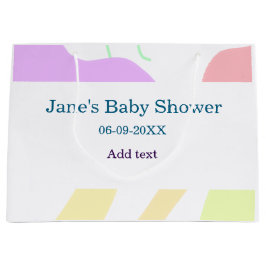 抽象芸術男女兼用がシャワーの名前を形作る ラージペーパーバッグ