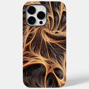 抽象芸術画像 – 3Dフラクタル、デジタルアート、ブラウン Case-Mate iPhone 14 PRO MAXケース