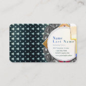 抽象芸術画家モダン名刺 プレイスカード (正面)