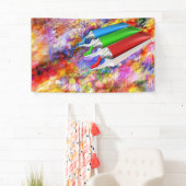 抽象芸術画家 横断幕 (インサイチュ)